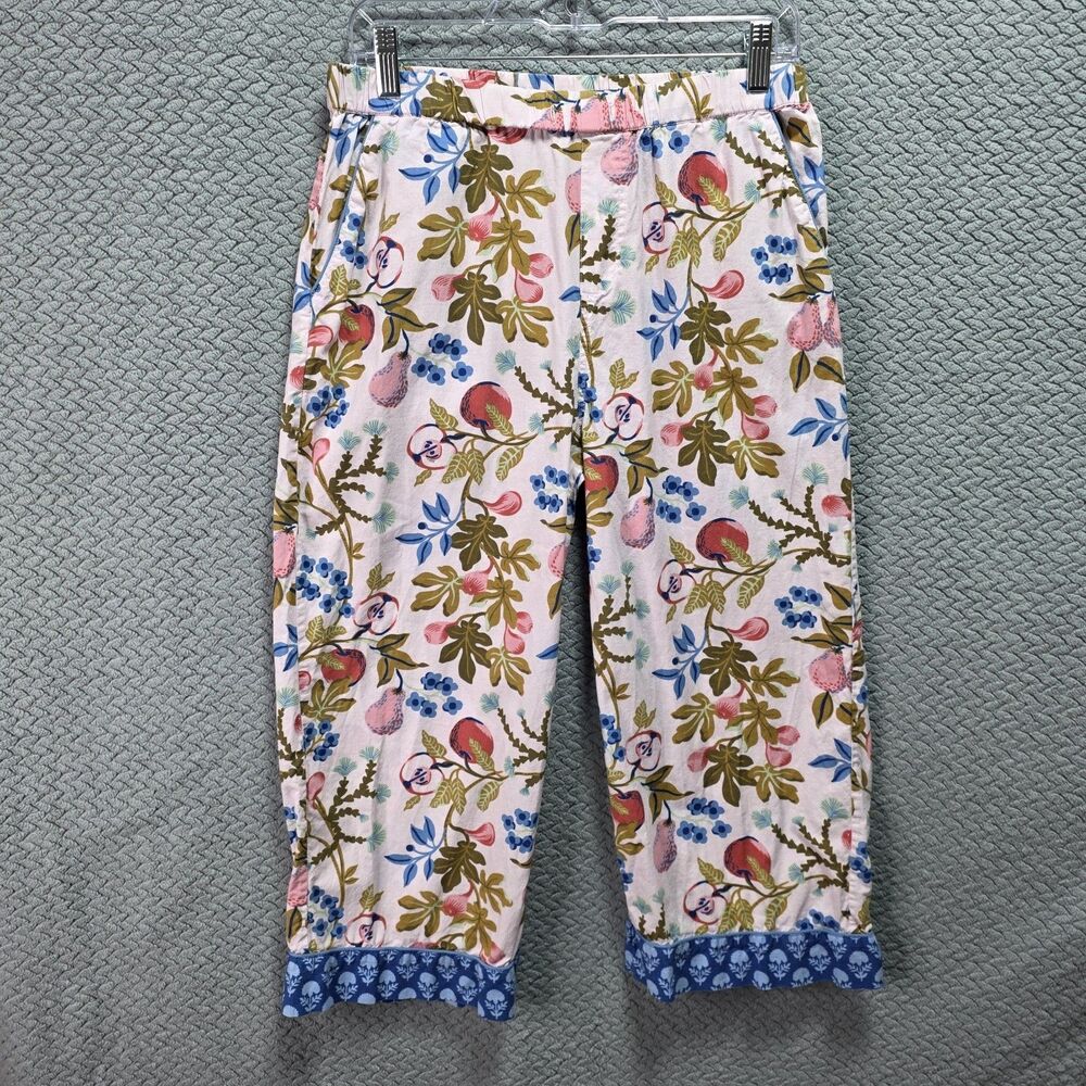Printfresh Organic Cotton Fig Fruit Crop Pajama Pant Womens S Cottagecore Lounge